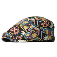 Chic Chicago Patterned Flat Hat