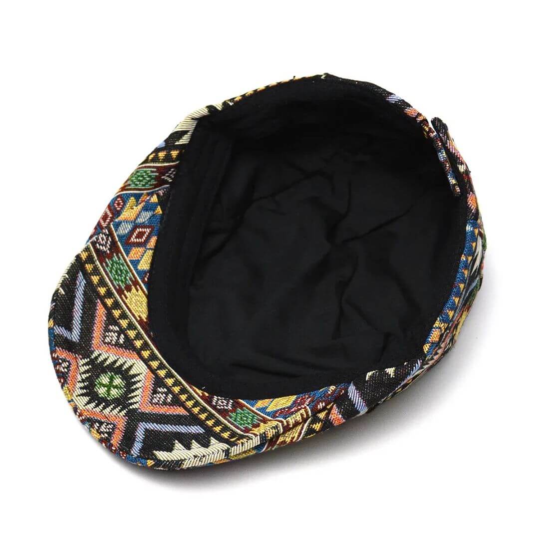 Chic Chicago Patterned Flat Hat