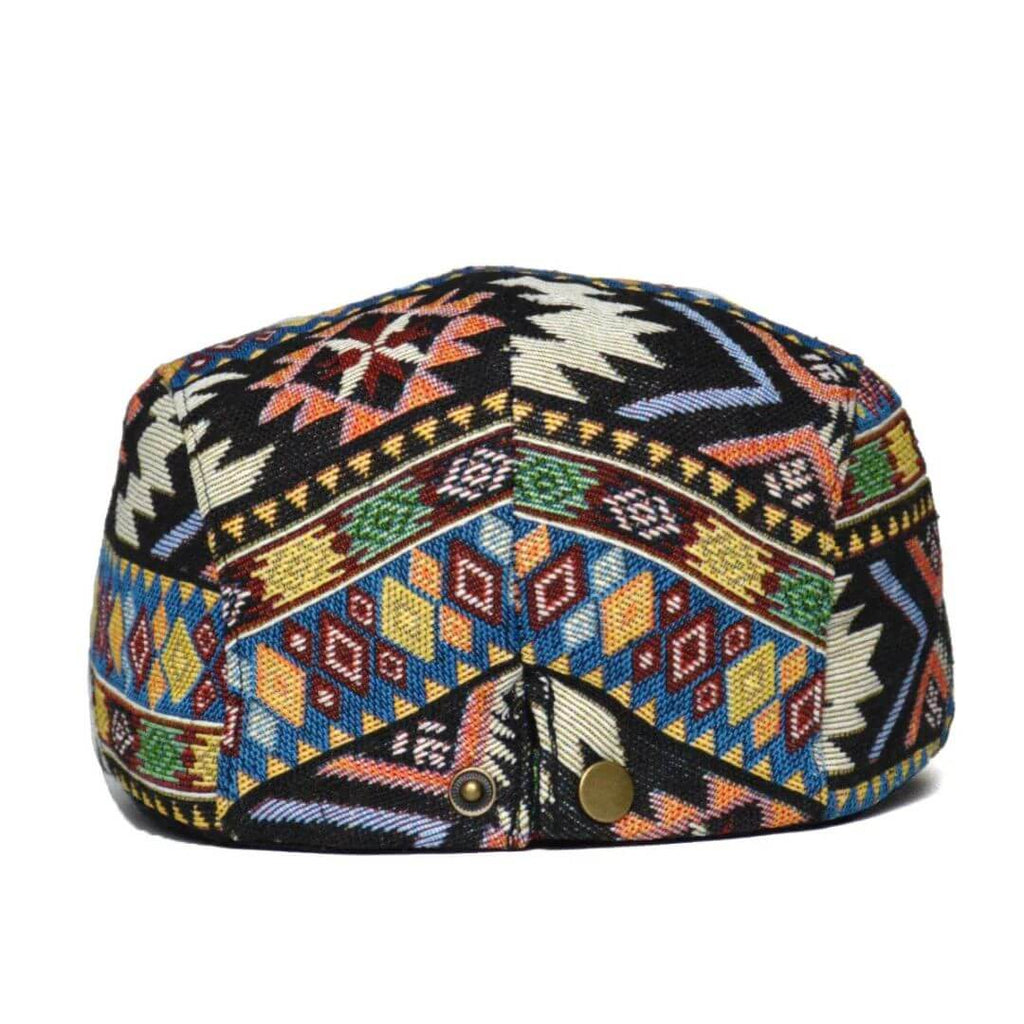 Chic Chicago Patterned Flat Hat