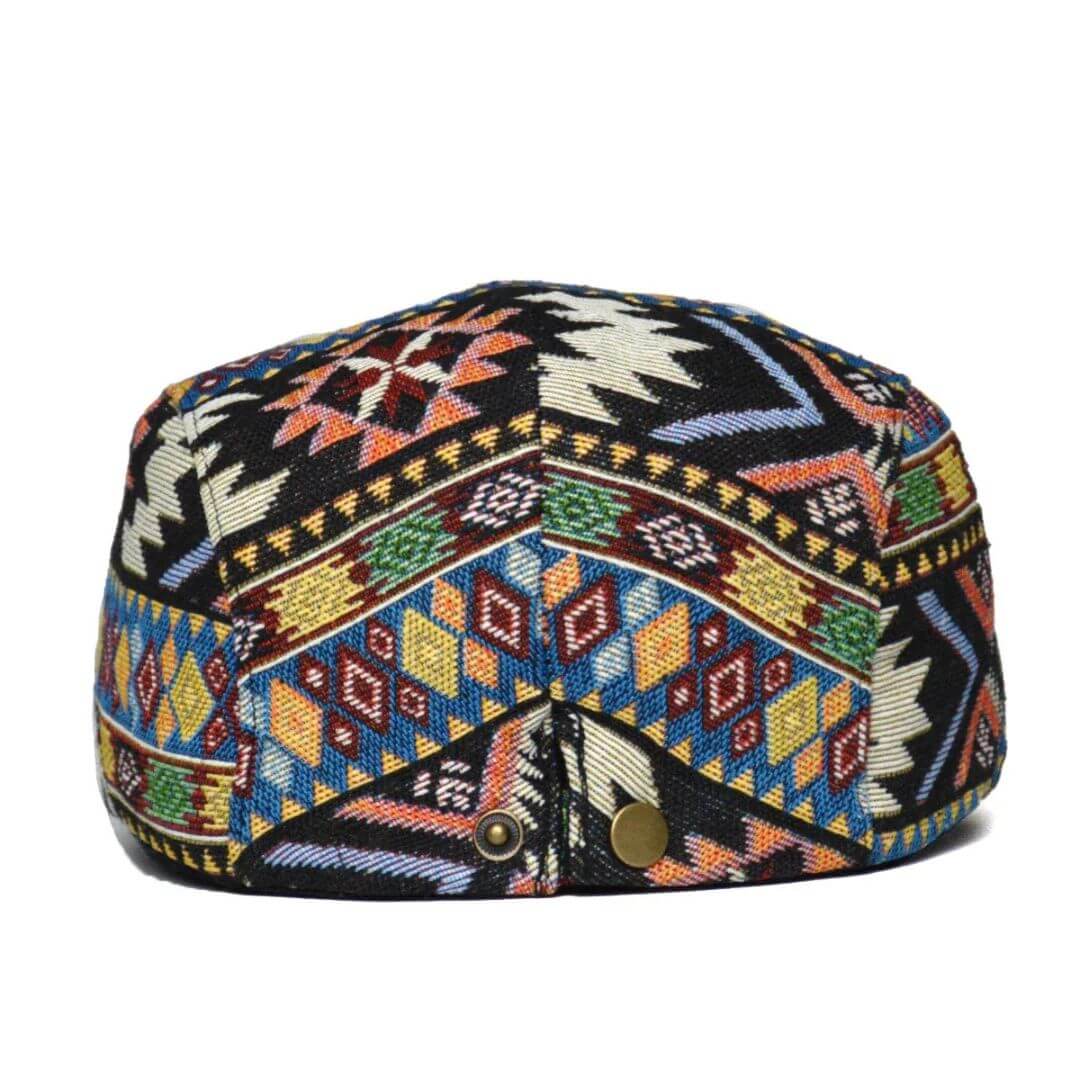 Chic Chicago Patterned Flat Hat
