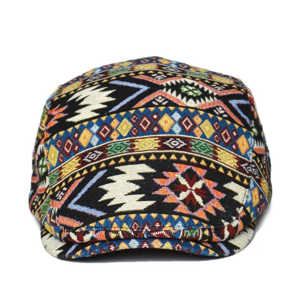 Chic Chicago Patterned Flat Hat