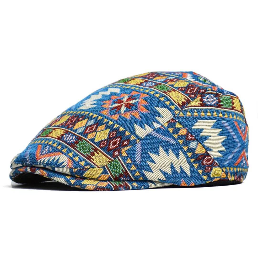 Chic Chicago Patterned Flat Hat
