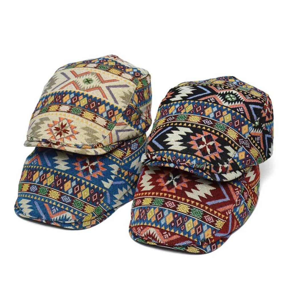 Chic Chicago Patterned Flat Hat