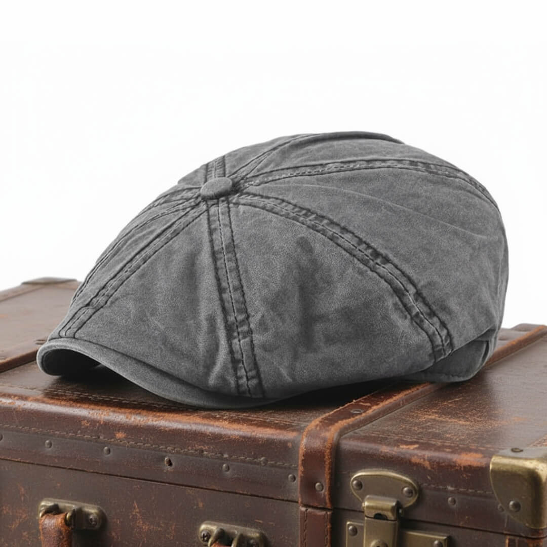 Malibu Washed Cotton Newsboy Cap