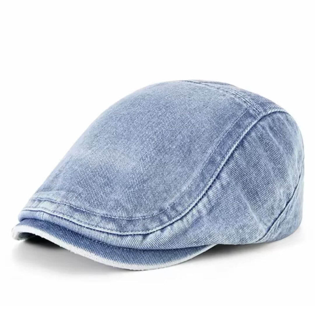 Denim Washed Flat Cap | LEXINGTON