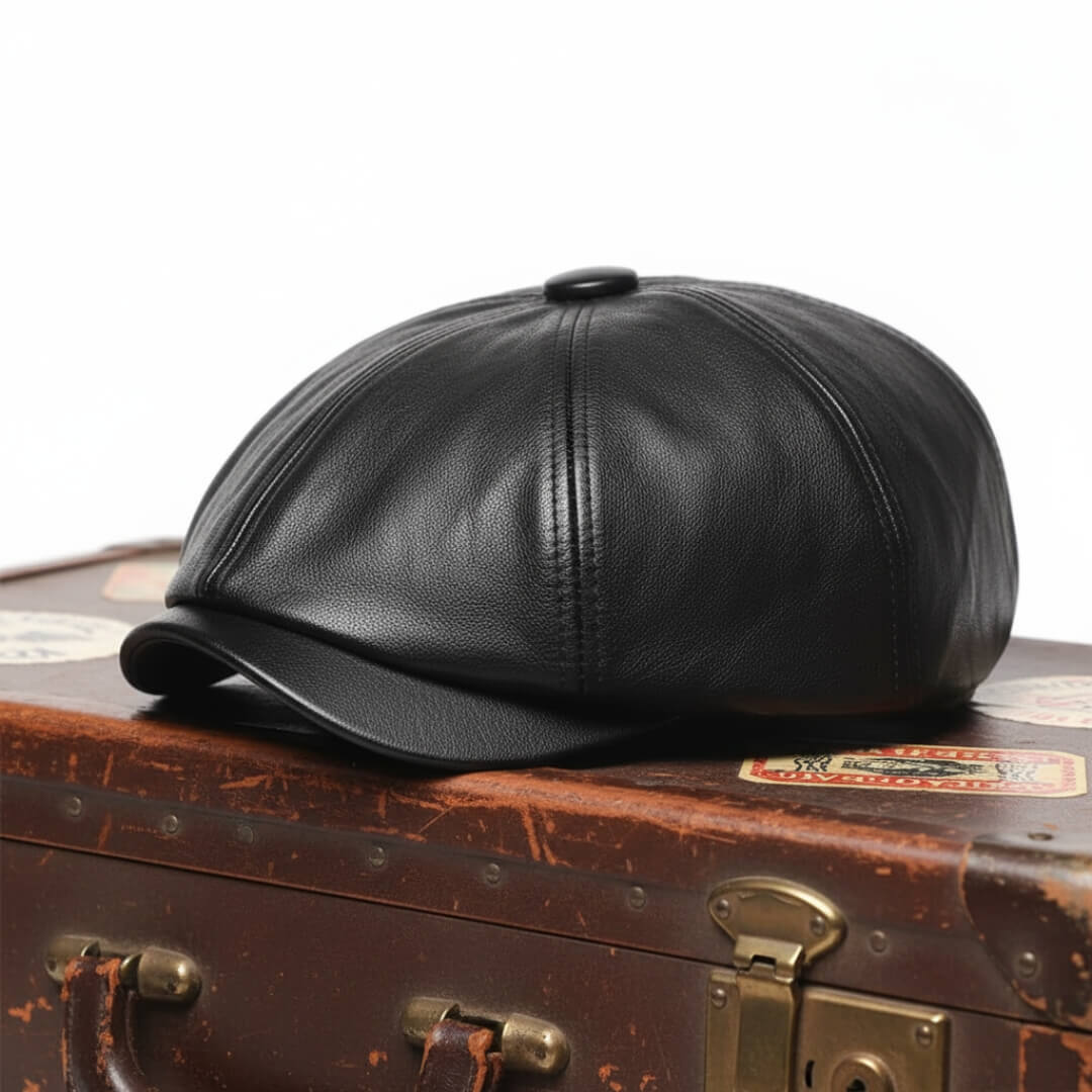 Monaco Pelle Cappello Piatto