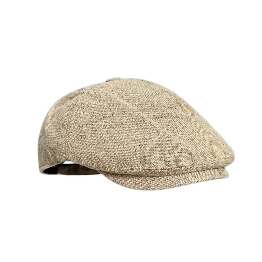 Monaco Flat Hat in Linen Blend