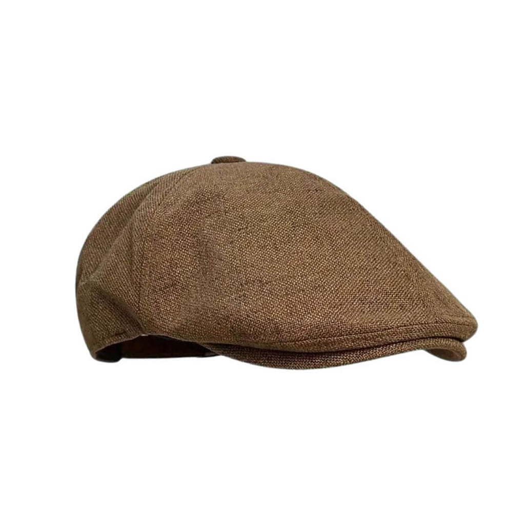 Monaco Flat Hat in Linen Blend