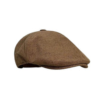 Monaco Flat Hat in Linen Blend