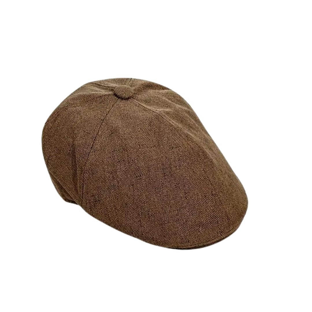 Monaco Flat Hat in Linen Blend