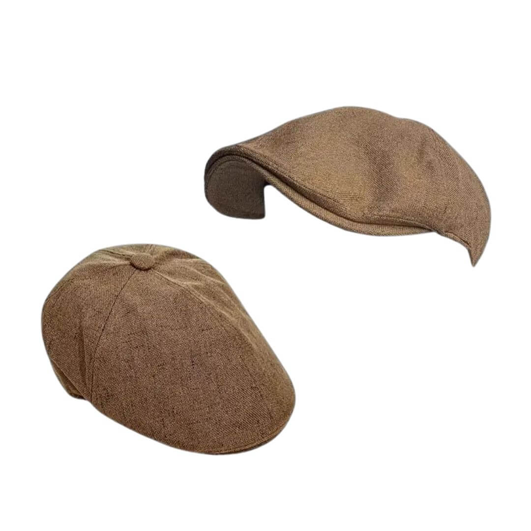 Monaco Flat Hat in Linen Blend