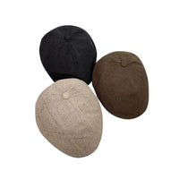 Monaco Flat Hat in Linen Blend