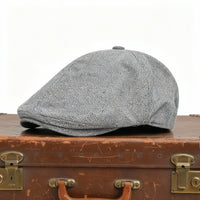 Monaco Flat Hat in Linen Blend