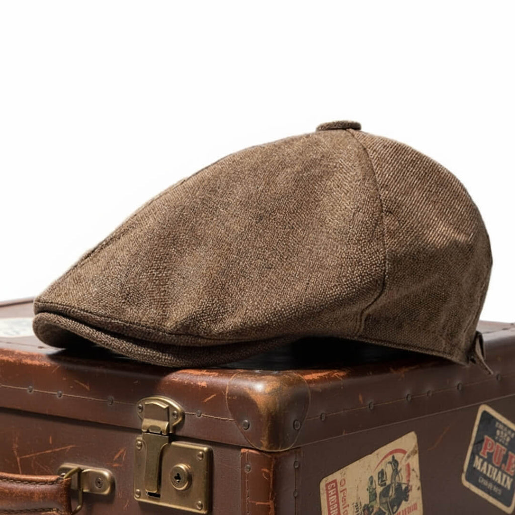 Lino e Cotone Cappello Piatto | Modello ASPEN