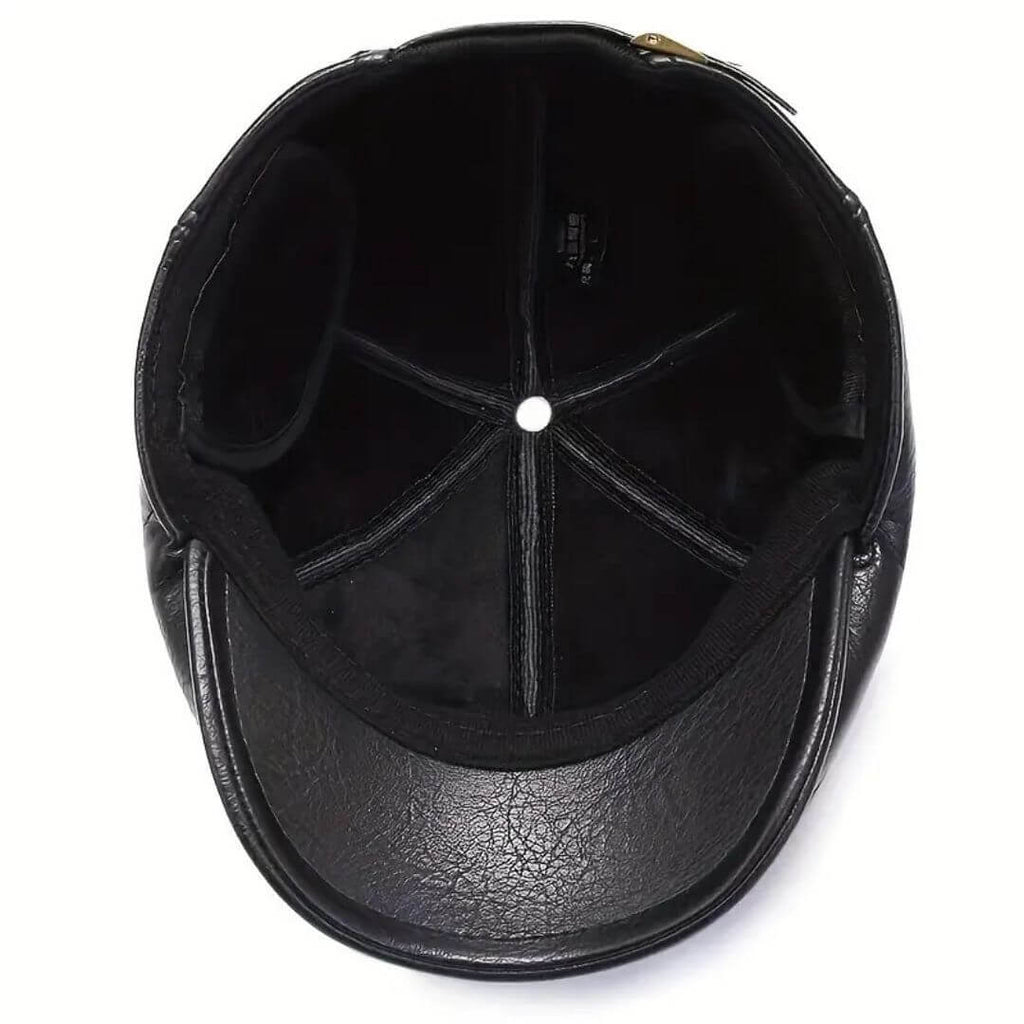 Berretto Piatto in Pelle | KALMAR