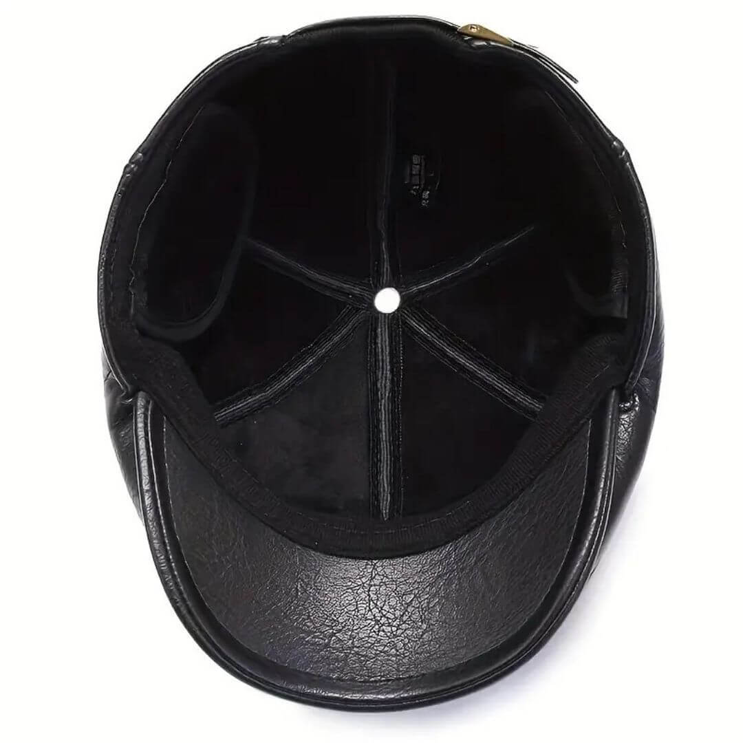 Berretto Piatto in Pelle | KALMAR