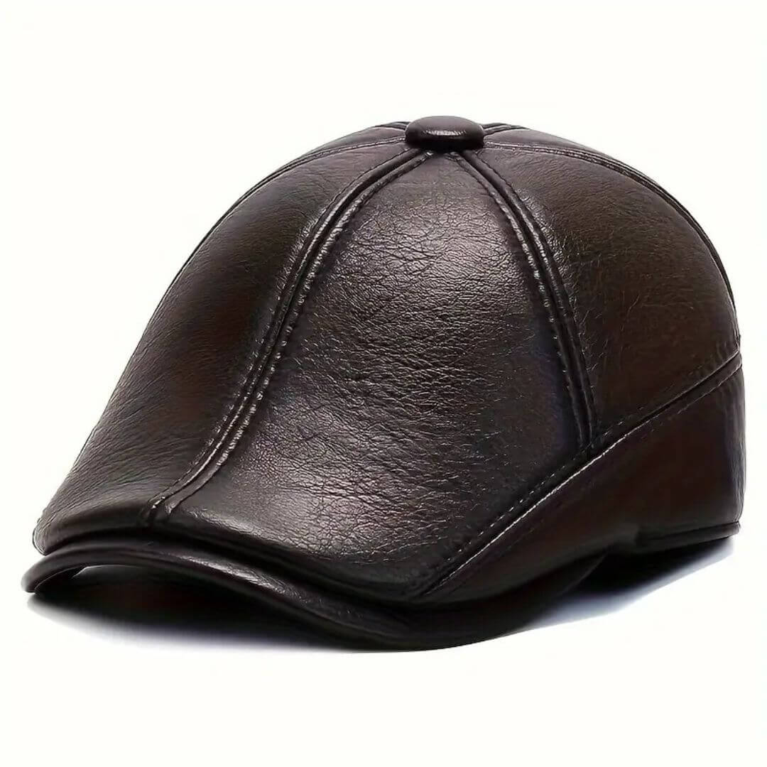 Berretto Piatto in Pelle | KALMAR