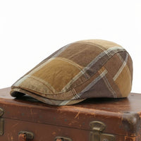 Cappello Piatto Quadri in Cotone | SCRANTON