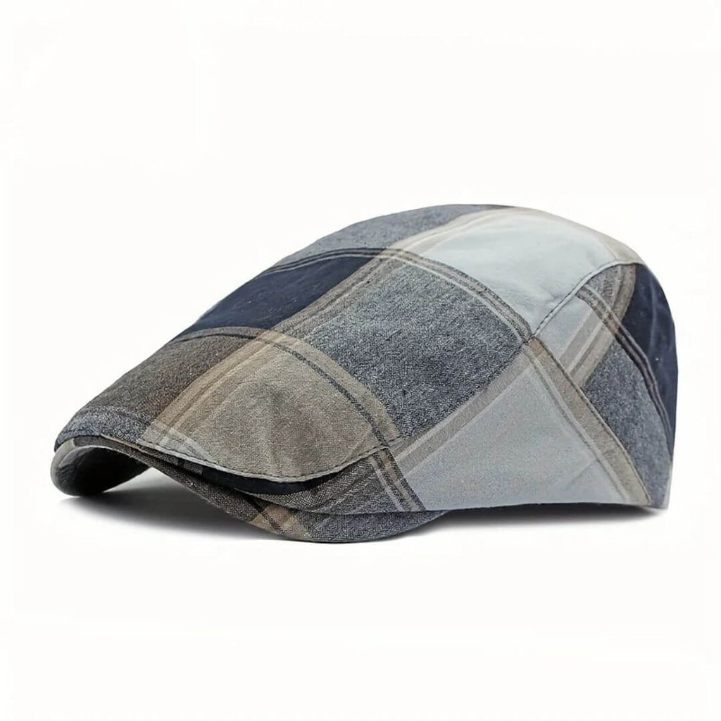 Cappello Piatto Quadri in Cotone | SCRANTON