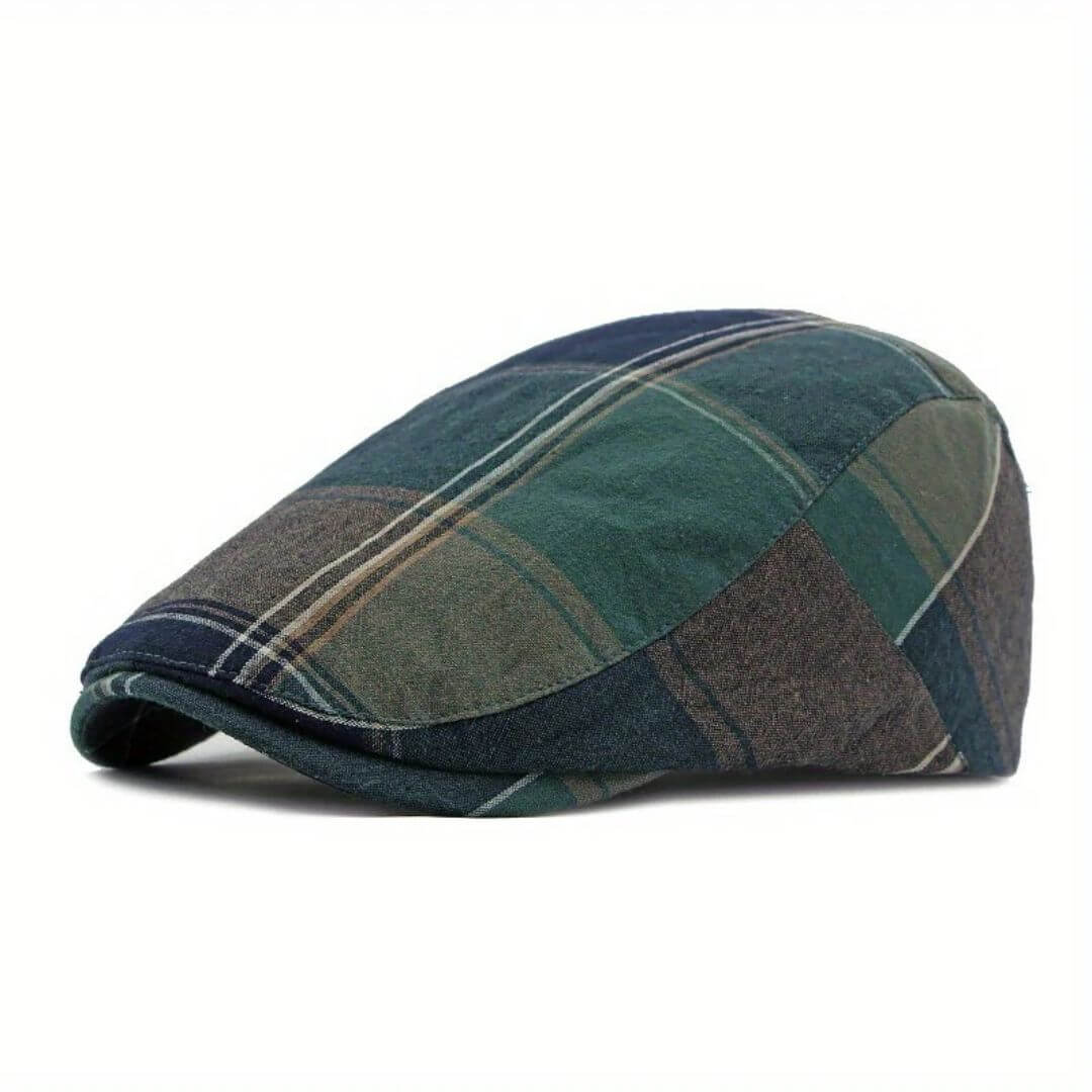 Cappello Piatto Quadri in Cotone | SCRANTON