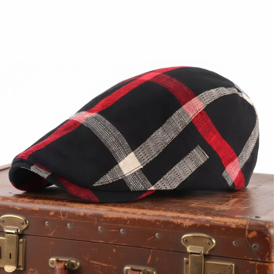Cappello Piatto Quadri in Cotone | ROSCOE