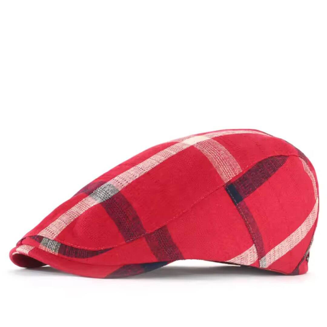 Cappello Piatto Quadri in Cotone | ROSCOE
