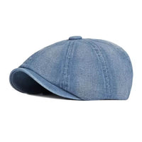 Denim Newsboy Cap | LUCERNE