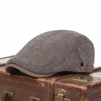 Wool Houndstooth Flat Cap | SCOTTSDALE