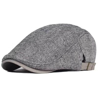 Wool Houndstooth Flat Cap | SCOTTSDALE