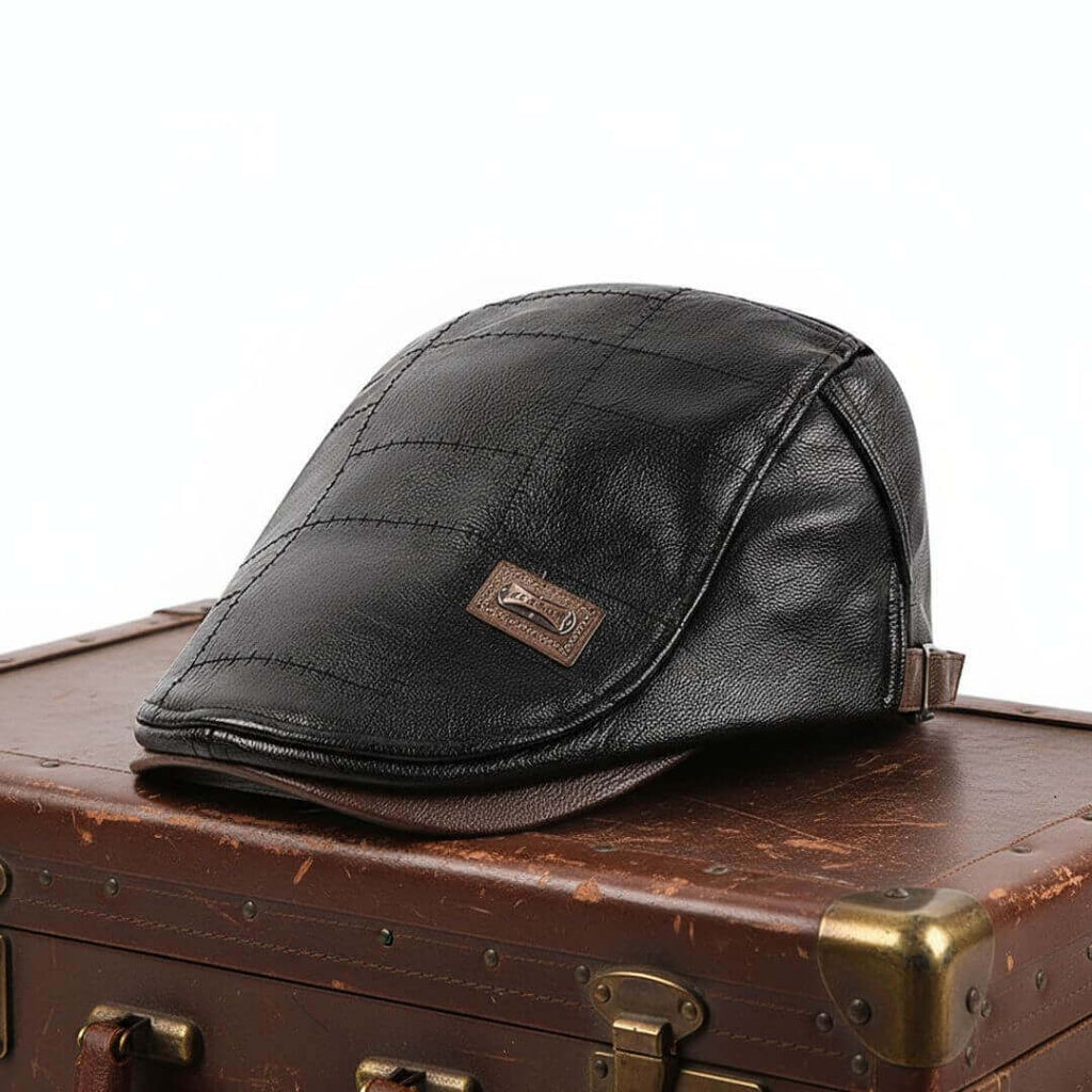 Columbus Vegan Leather Flat Hat