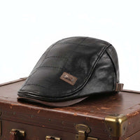 Columbus Vegan Leather Flat Hat