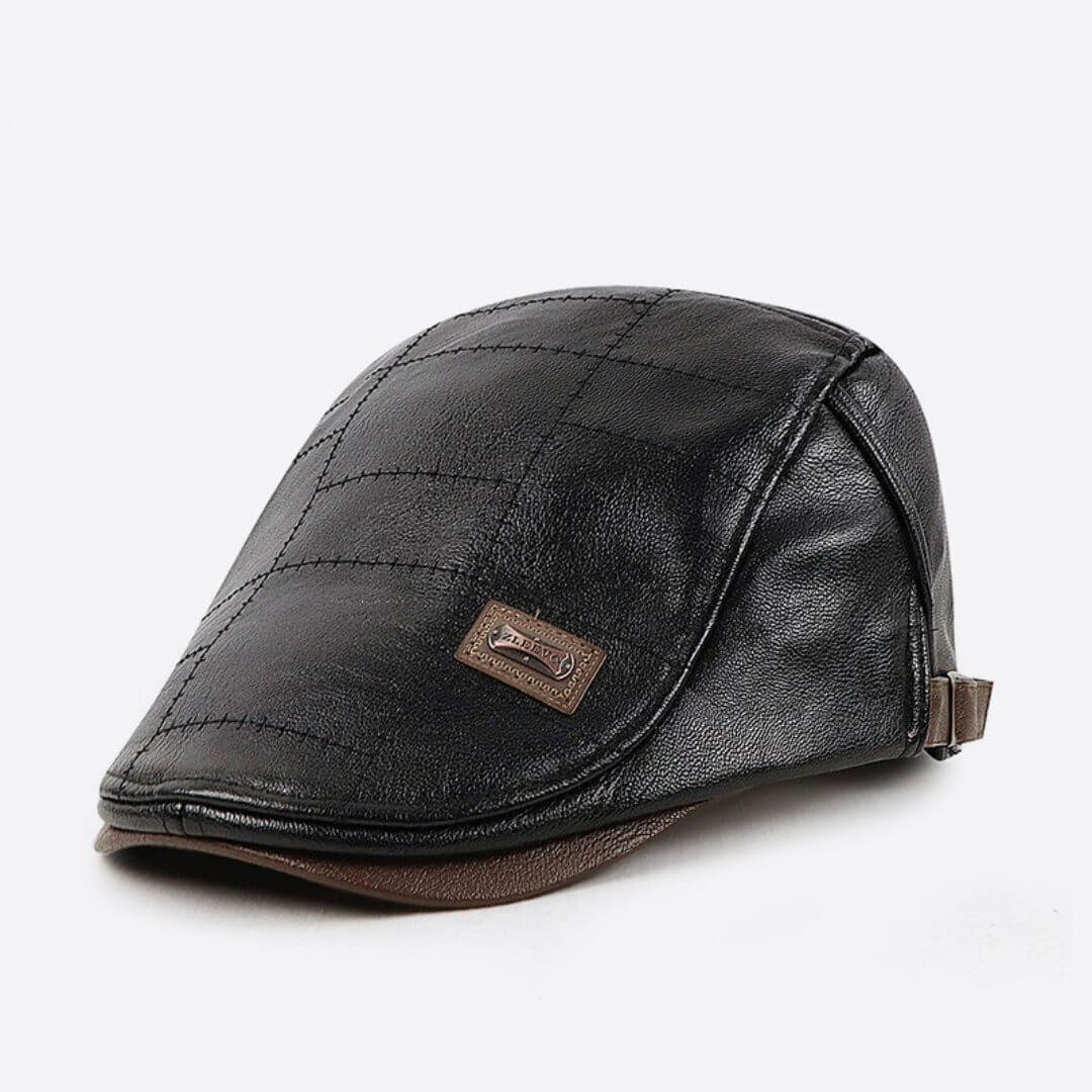 Columbus Vegan Leather Flat Hat