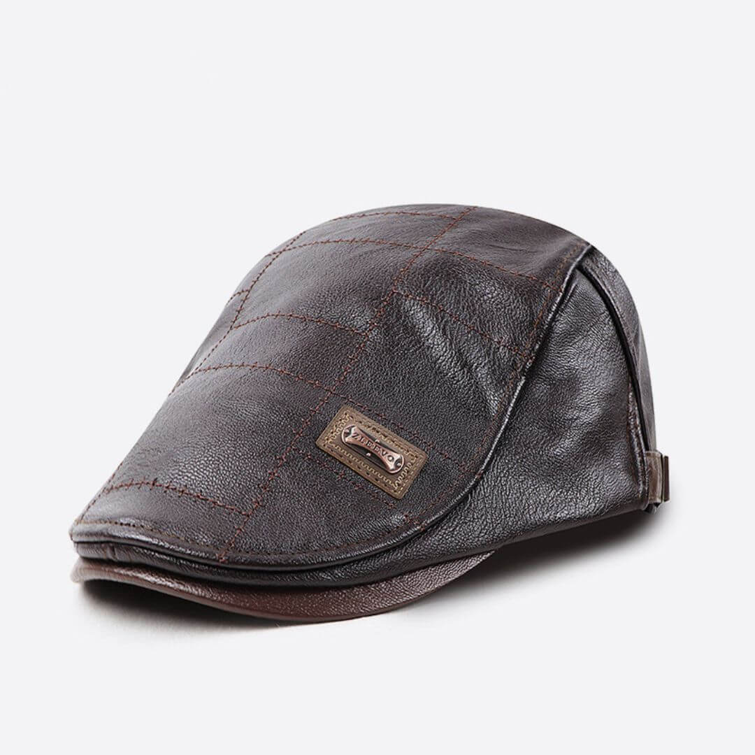 Columbus Vegan Leather Flat Hat