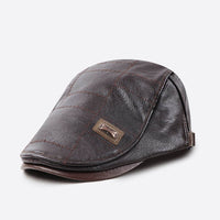 Columbus Vegan Leather Flat Hat