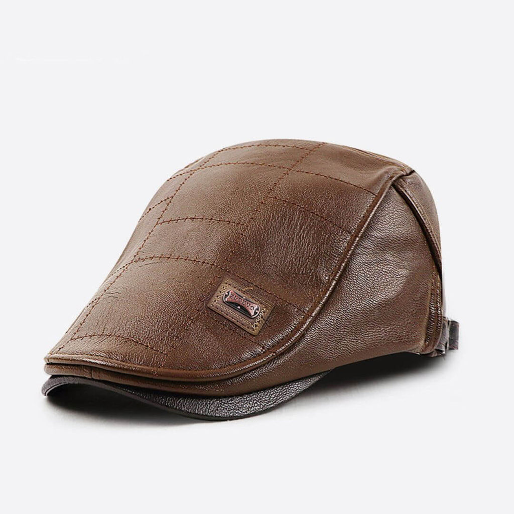 Columbus Vegan Leather Flat Hat