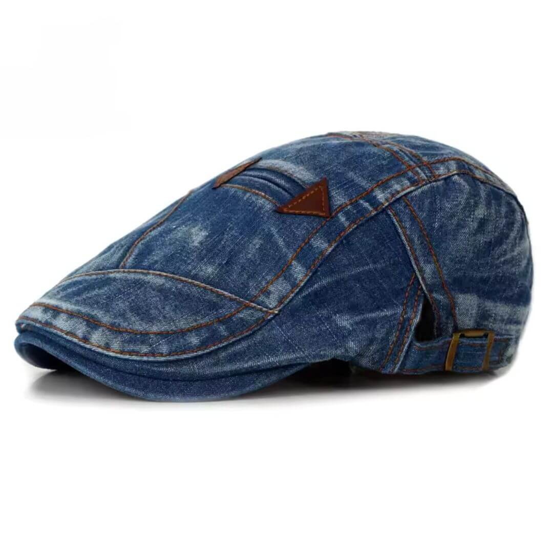 Barstow Denim Flat Cap