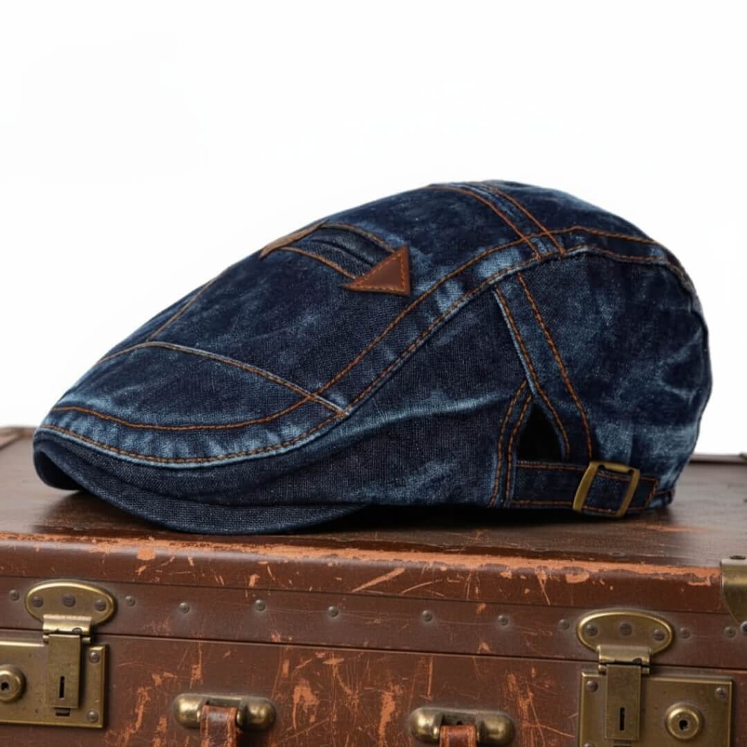 Barstow Denim Flat Cap