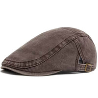 Denim Washed Flat Cap | DALLAS