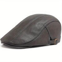 Berretto Piatto in Pelle | CANNES