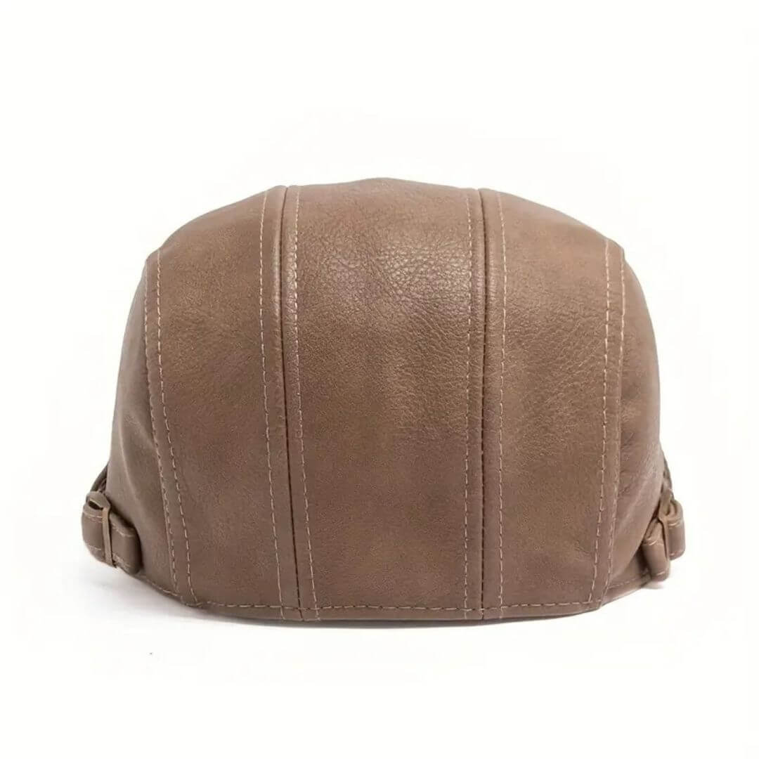 Berretto Piatto in Pelle | CANNES