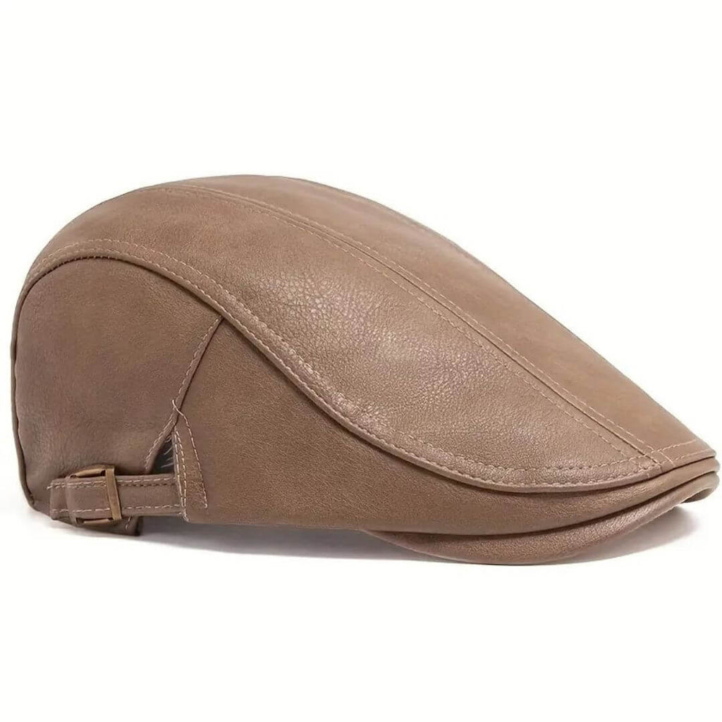 Berretto Piatto in Pelle | CANNES