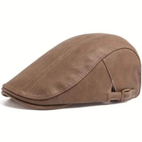 Berretto Piatto in Pelle | CANNES