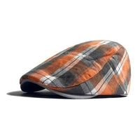 Montgomery Checkered Cotton Flat Cap