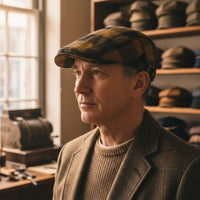 Berretto Piatto a Quadri | COVINGTON