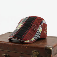 DELTA Patchwork Cotton Flat Cap
