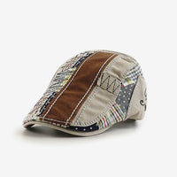 DELTA Patchwork Cotton Flat Cap