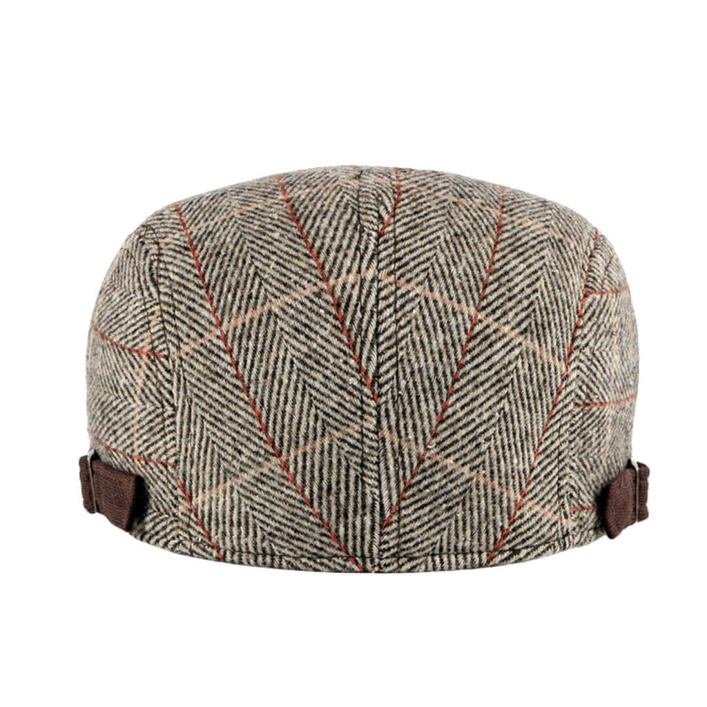 Cappello Piatto in Cotone a Motivo Spina di Pesce | LAWTON