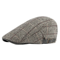 Cappello Piatto in Cotone a Motivo Spina di Pesce | LAWTON