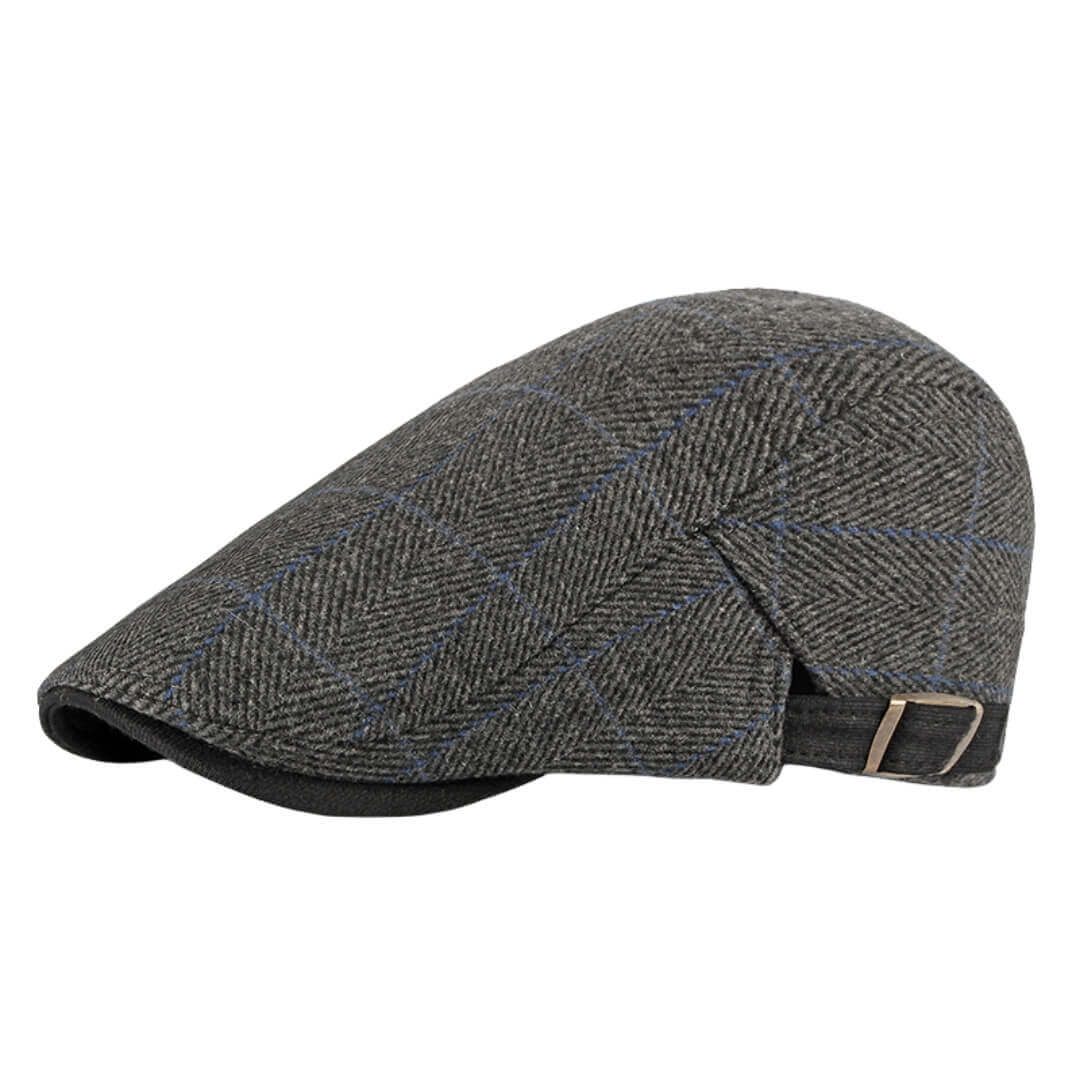 Cappello Piatto in Cotone a Motivo Spina di Pesce | LAWTON