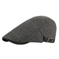 Cappello Piatto in Cotone a Motivo Spina di Pesce | LAWTON